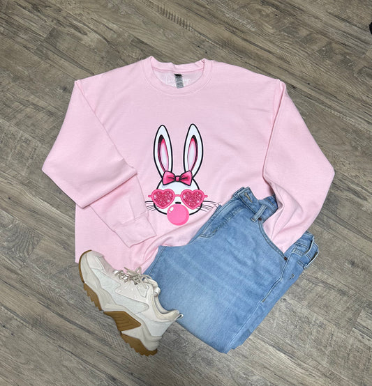 Bunny Blowing Bubble Sweatshirt